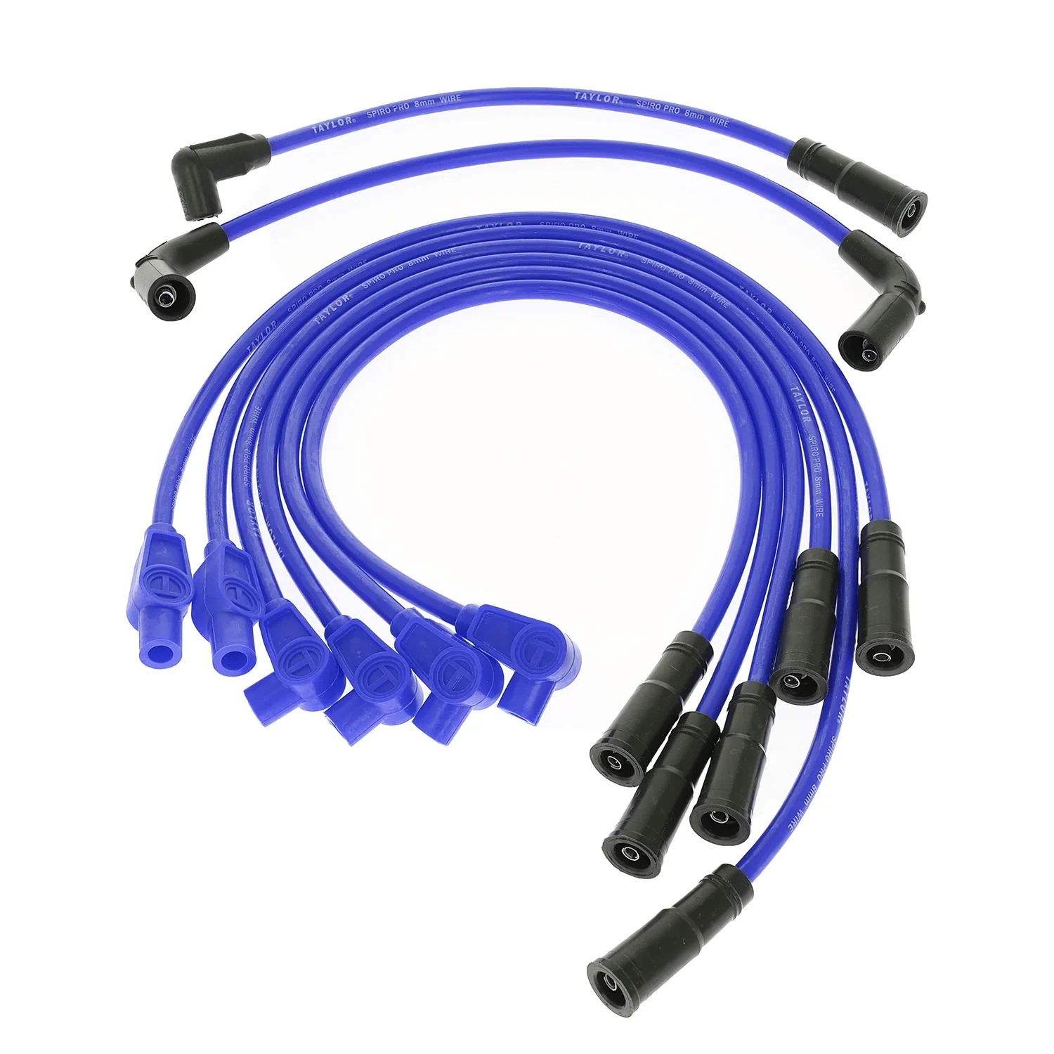 Spark Plug Wire Set Universal 8mm Silicone Spiro Pro 350 ohm_ft Blue 74635